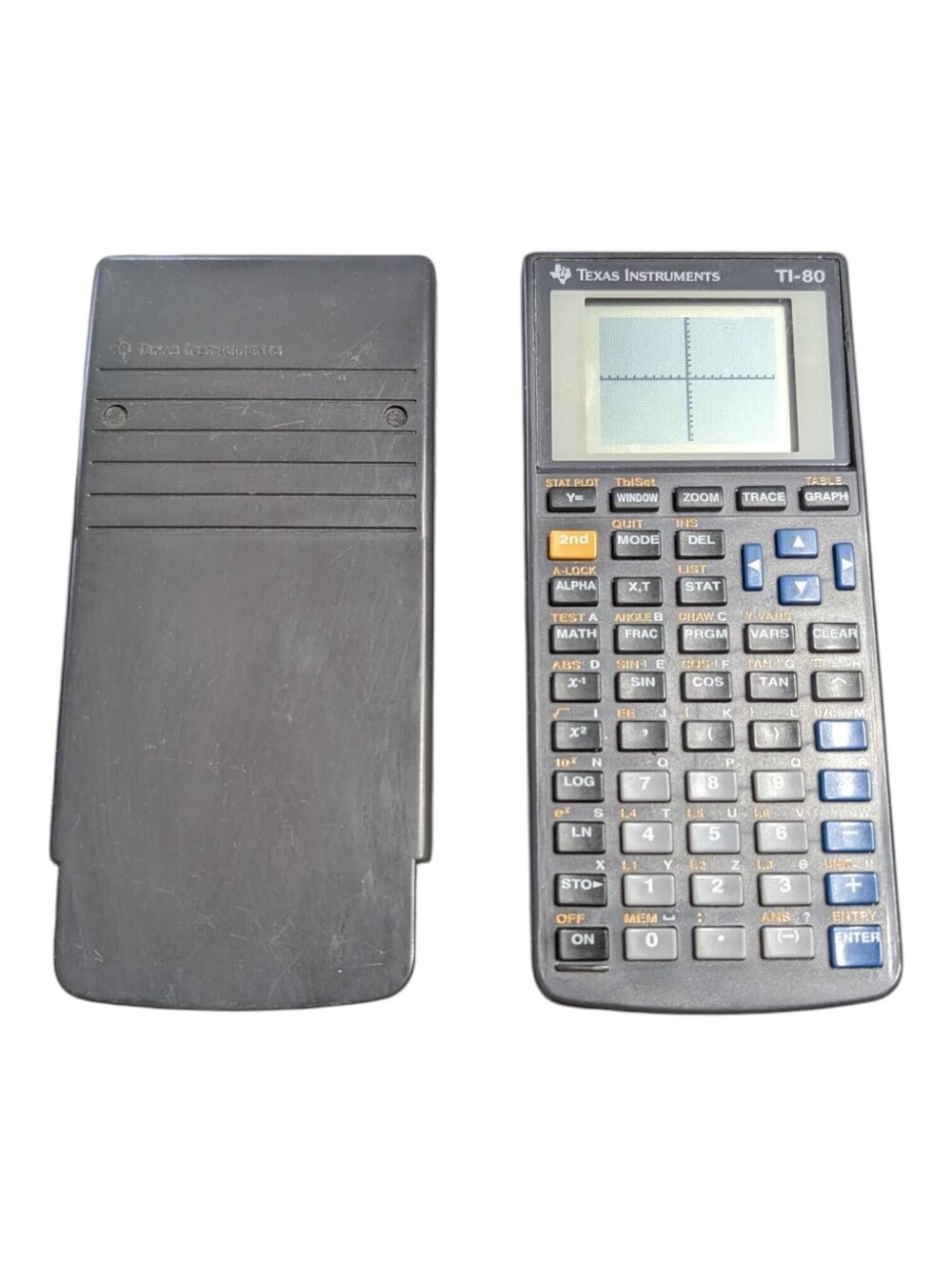 Texas Instruments TI-80 Graphing Calculator w/ Cover Needs CR2032